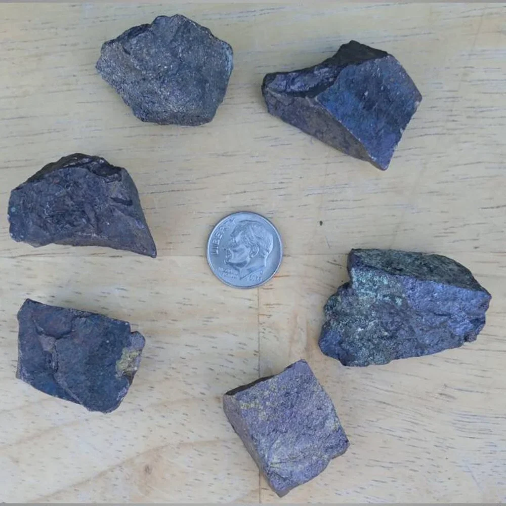 ONE  Chalcopyrite ore stone rock crystal PROSPERITY